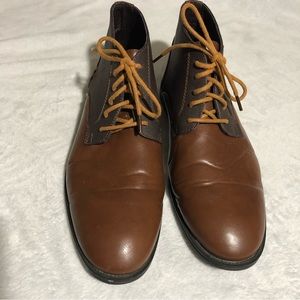 Andrew Fezza Men’s Jenson Ankle Chukka Lace Up Brown Dress Casual Shoes  Size 12